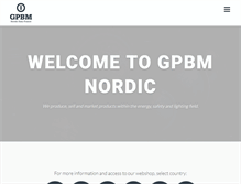 Tablet Screenshot of gpbmnordic.com